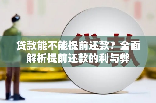 万宁贷款能不能提前还款？全面解析提前还款的利与弊