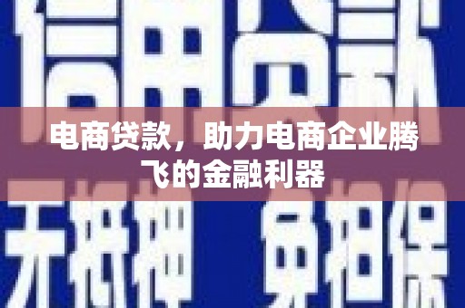 万宁电商贷款，助力电商企业腾飞的金融利器