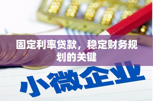 万宁固定利率贷款，稳定财务规划的关键