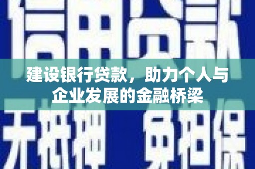 万宁建设银行贷款，助力个人与企业发展的金融桥梁