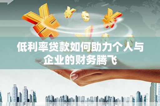 万宁低利率贷款如何助力个人与企业的财务腾飞