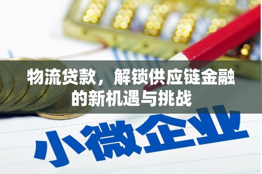 万宁物流贷款，解锁供应链金融的新机遇与挑战